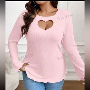 SHEIN Top with heart cutout